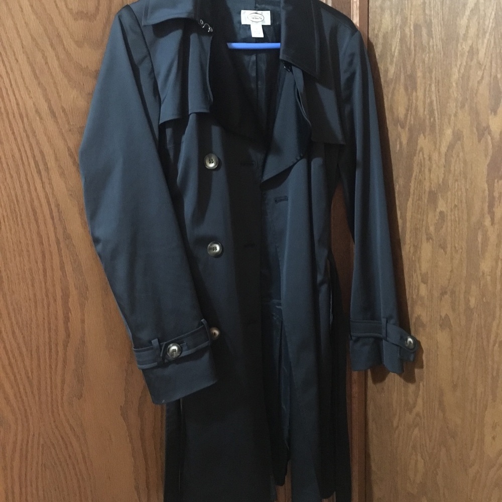 Talbots Black Trench Coat